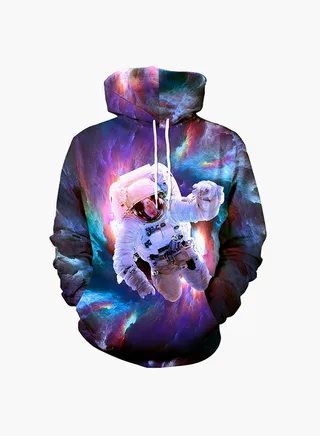 3D Printing Long Sleeve Hoodie Multicolour 