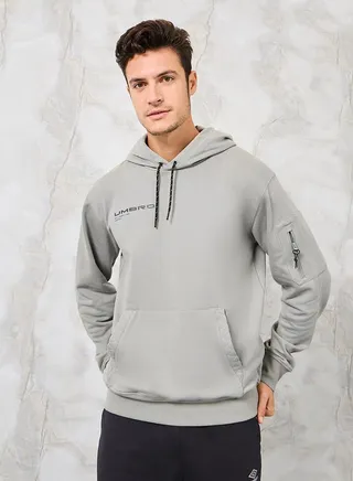 Utility Graphic Hoodie with Front Pocket 