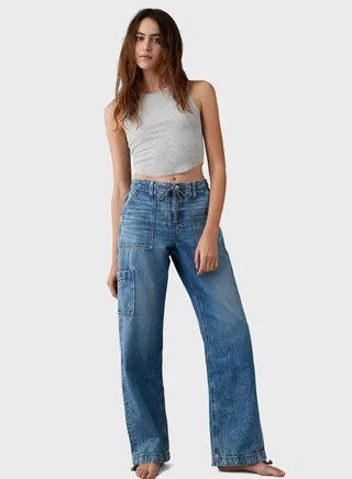 High Waist Baggy Cargo Pants 