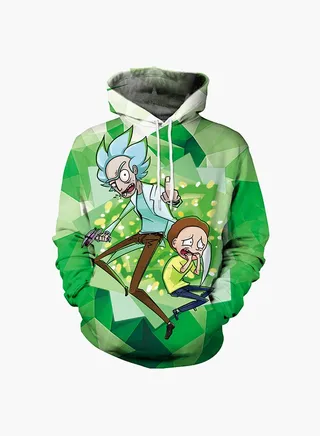 3D Printing Long Sleeve Hoodie Multicolour 