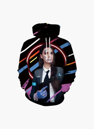3D Printing Long Sleeve Hoodie Multicolour 
