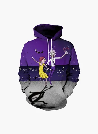3D Printing Long Sleeve Hoodie Multicolour 