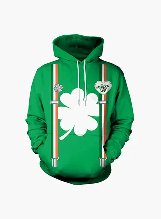 3D Printing Long Sleeve Hoodie Multicolour 