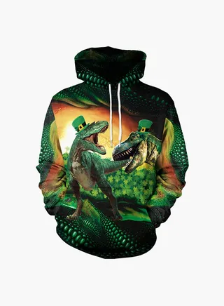 3D Printing Long Sleeve Hoodie Multicolour 
