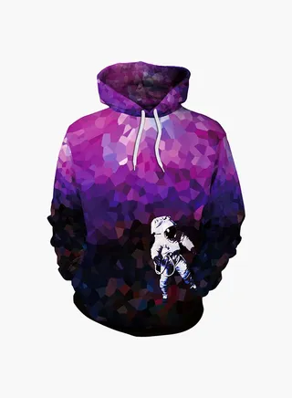 3D Printing Long Sleeve Hoodie Multicolour 