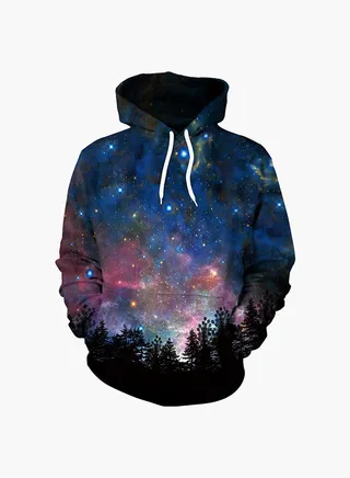 3D Printing Long Sleeve Hoodie Multicolour 
