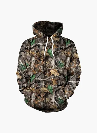 3D Printing Long Sleeve Hoodie Multicolour 