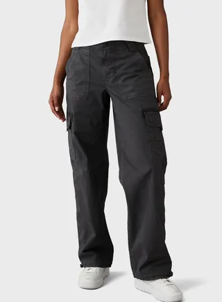 High Waist Baggy Cargo Joggers 