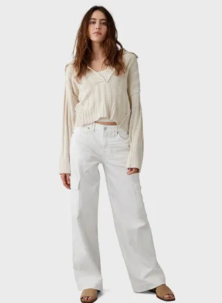 High Waist Cargo Pants 