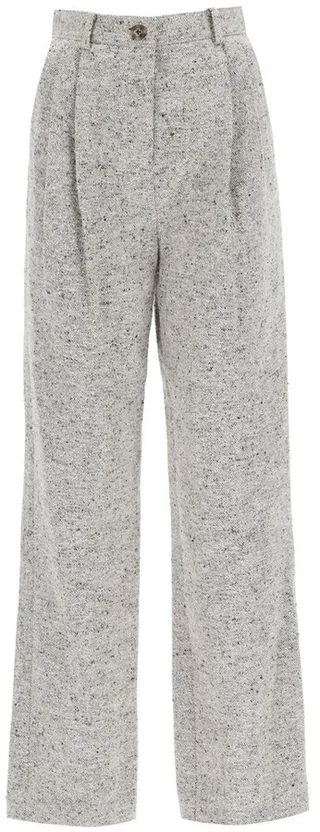 Tory Burch Pleat-Detailed Straight Leg Pants