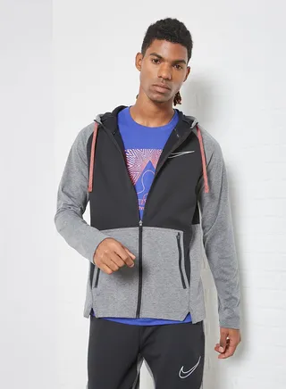 Therma-Fit Full-Zip Fleece Hoodie Black 