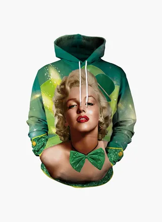 3D Printing Long Sleeve Hoodie Multicolour 