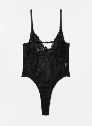 Mae Lace Bodysuit Black 