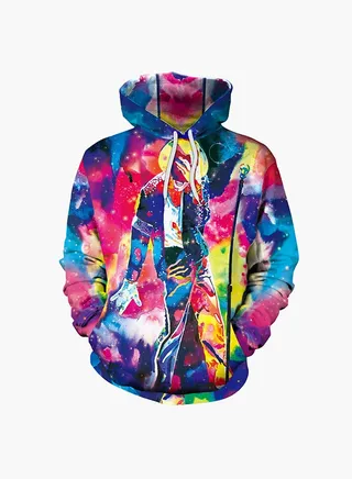 3D Printing Long Sleeve Hoodie Multicolour 