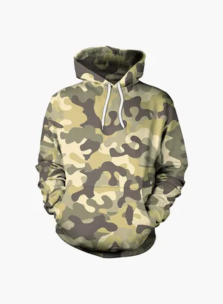 3D Printing Long Sleeve Hoodie Multicolour 