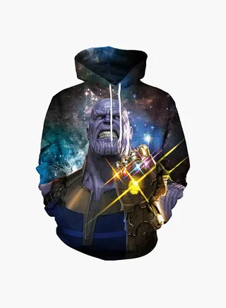 3D Printing Long Sleeve Hoodie Multicolour 