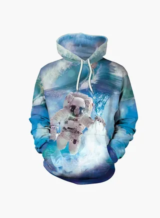 3D Printing Long Sleeve Hoodie Multicolour 