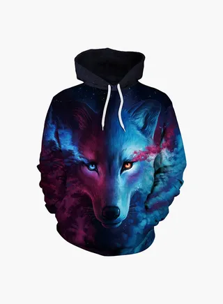 3D Printing Long Sleeve Hoodie Multicolour 
