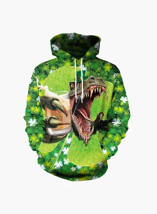3D Printing Long Sleeve Hoodie Multicolour 