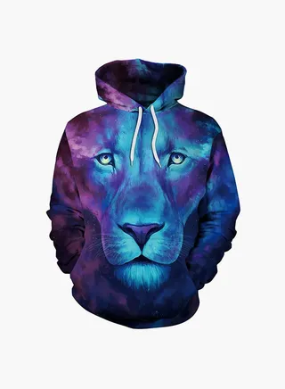 3D Printing Long Sleeve Hoodie Multicolour 