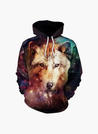 3D Printing Long Sleeve Hoodie Multicolour 
