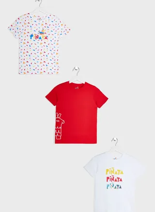 Logo Solid T-Shirts Pack Of 3