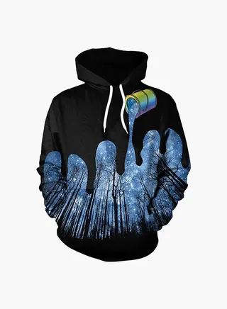 3D Printing Long Sleeve Hoodie Multicolour 