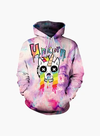 3D Printing Long Sleeve Hoodie Multicolour 