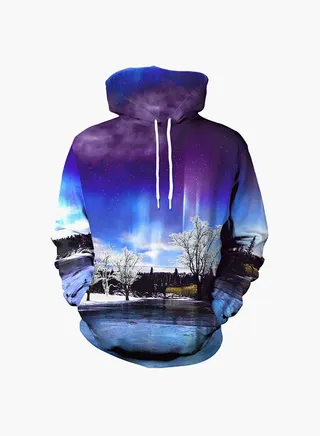 3D Printing Long Sleeve Hoodie Multicolour 