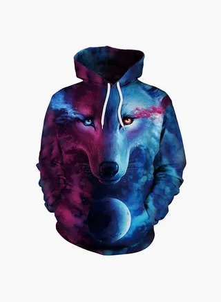 3D Printing Long Sleeve Hoodie Multicolour 
