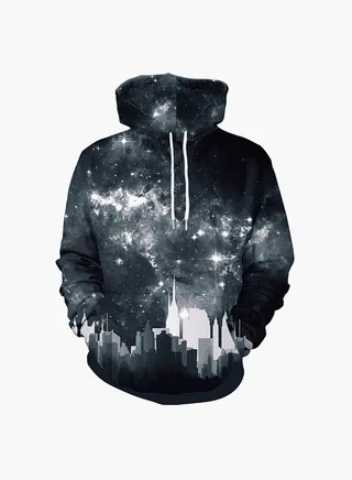 3D Printing Long Sleeve Hoodie Multicolour 
