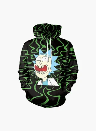 3D Printing Long Sleeve Hoodie Multicolour 