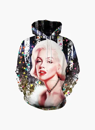 3D Printing Long Sleeve Hoodie Multicolour 