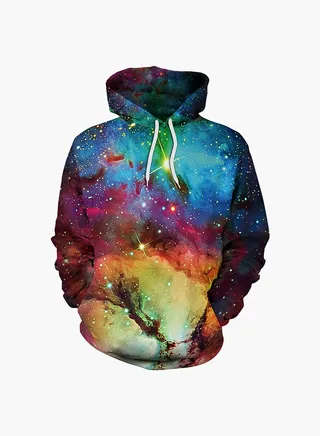 3D Printing Long Sleeve Hoodie Multicolour 