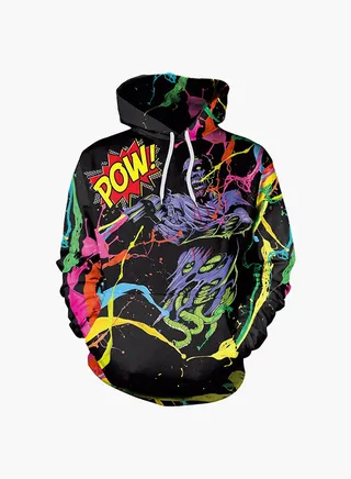 3D Printing Long Sleeve Hoodie Multicolour 