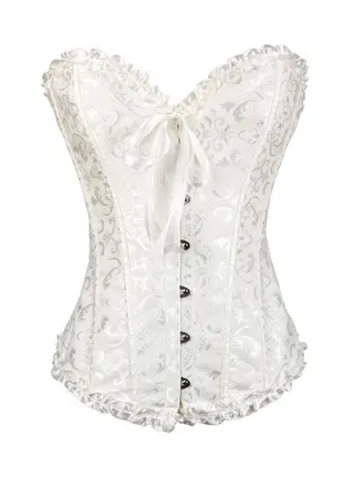 2 Pack Classic Bodies Corsets White/Silver 
