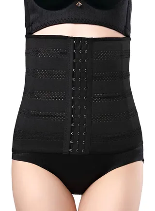 Breathable Slimming Underbust Corset Black 