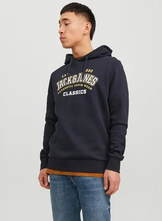 Logo Graphic Print Regular Fit Hoodie 