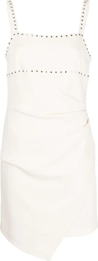 Embellished Asymmetric Minidress