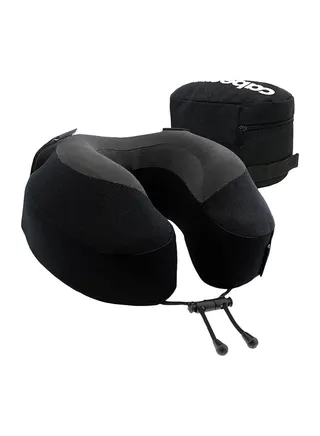 Memory Foam Evolution S3 Travel Pillow Jet Black 