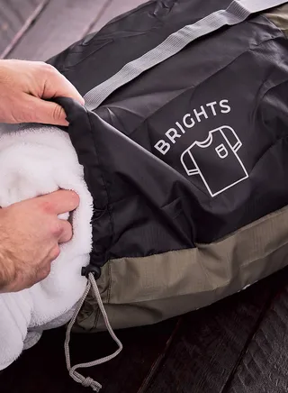 Foldaway Divider Laundry Travel Bag 