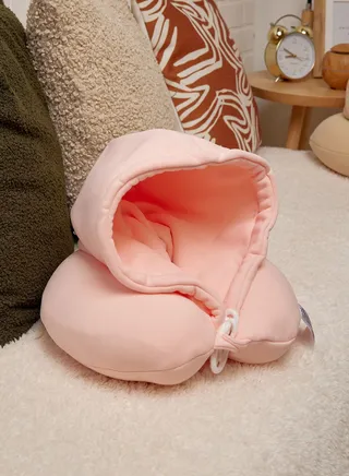Travel Pillow With Hood 