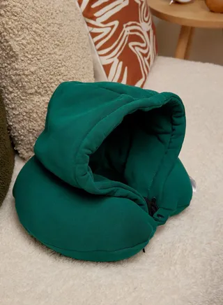 Travel Pillow With Hood 
