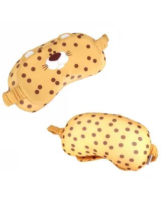 2 in 1 Travel Pillow and Eye Mask, Kids Adult Soft Plush Novelty Pillow Cushion Eye Mask Combo Supports The Head, Neck and Chin-for Airplane, Camping, Hiking, Train, Car or Outdoor 