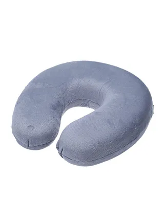 Memory Foam U Shape Neck Pillow Grey 