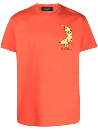 logo banana character-print T-shirt