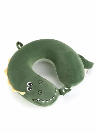 Neck Pillow for Traveling Memory Foam Dinosaur Travel Accessory Airplane Travel, Road Trip Neck, Chin Support Stops Head From Falling Forward Washable 