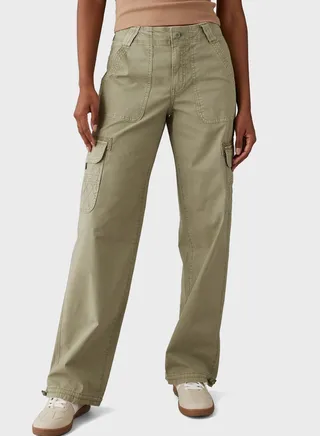 High Waist Baggy Cargo Joggers 