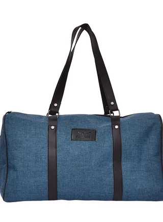 CROSSLAND Genuine Leather And Canvas Duffle Bags For Traveling,Gym,And Sports Equipment Bag / Organizer 