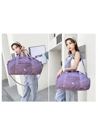 Gym bag, with shoe pocket, this bag is suitable for sports, travel, swimming, yoga, walking, camping 